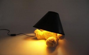 Teddybär Lampe von vorne