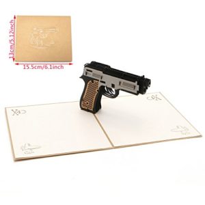 Tarjeta 3D con Pistola
